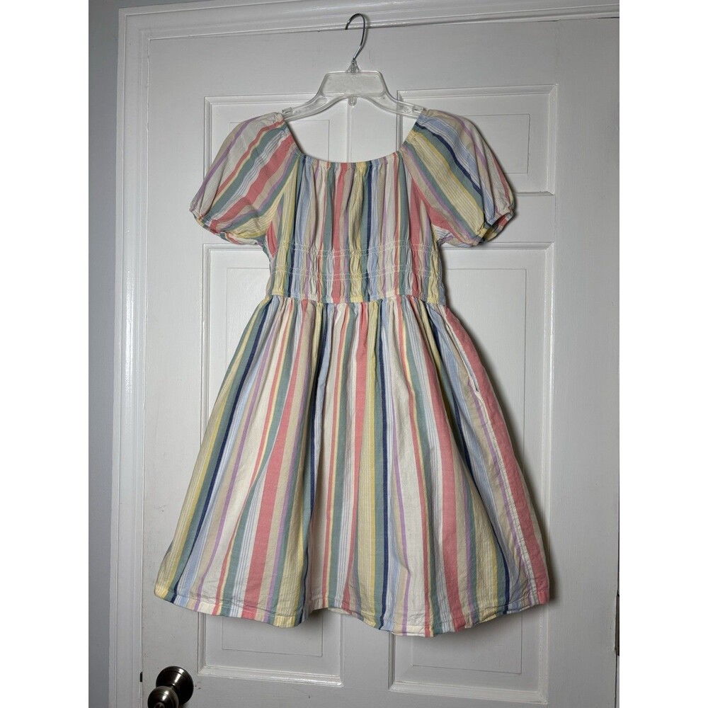 Wonder Nation Girl’s L Pullover Multicolored Babydoll Dress w/Puff Slv - Picture 1 of 8